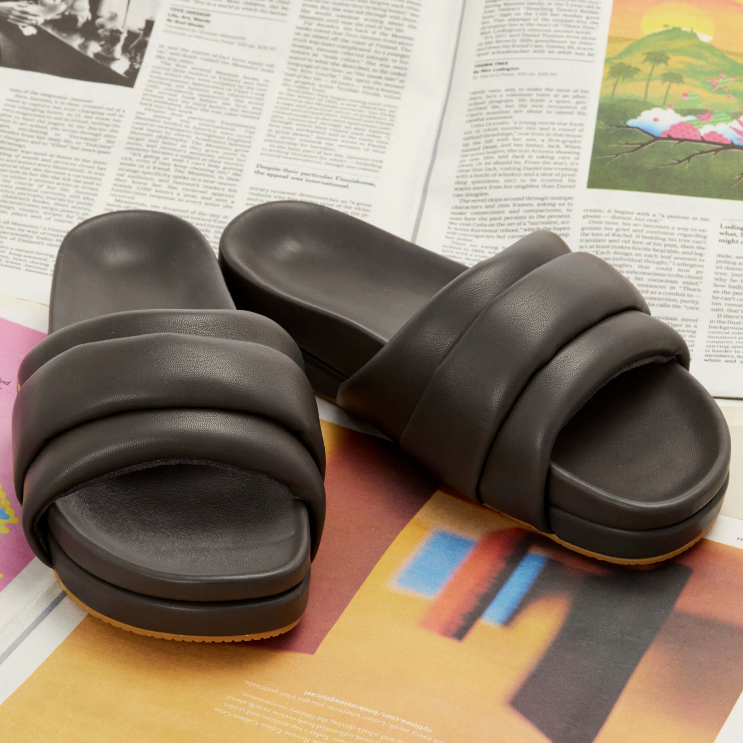 The Softie Slide - Faded Black - Image 5
