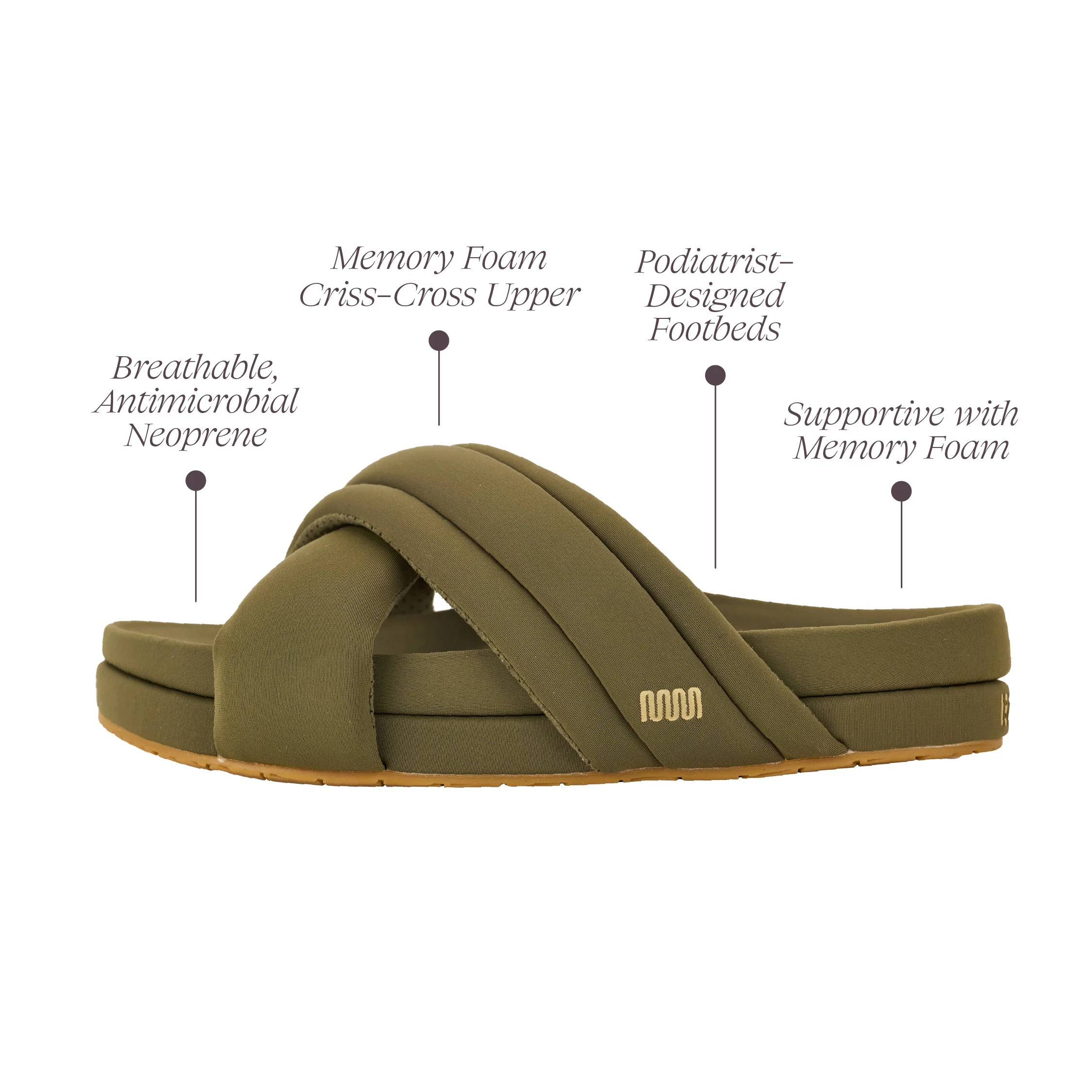 Huggy Slide - Moss Green - Image 5